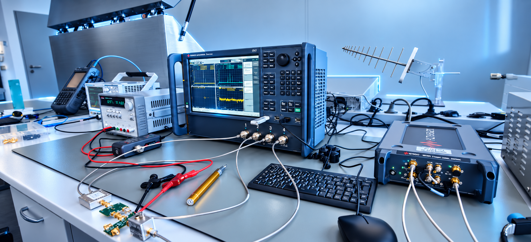 HF-Messtechnik im Labor der Sevskiy GmbH